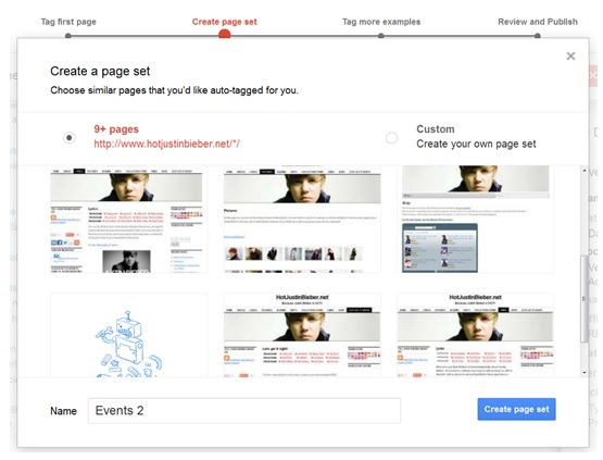 Saving a set of pages - Data Highlighter