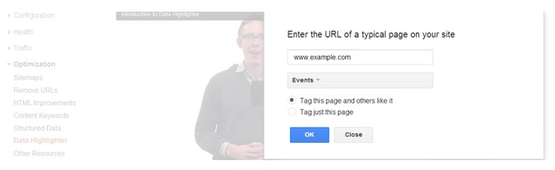 Set Event Type - Data-Highlighter