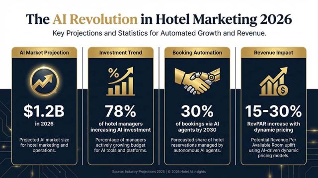 מהפכת הבינה המלאכותית בשיווק מלונות 2026